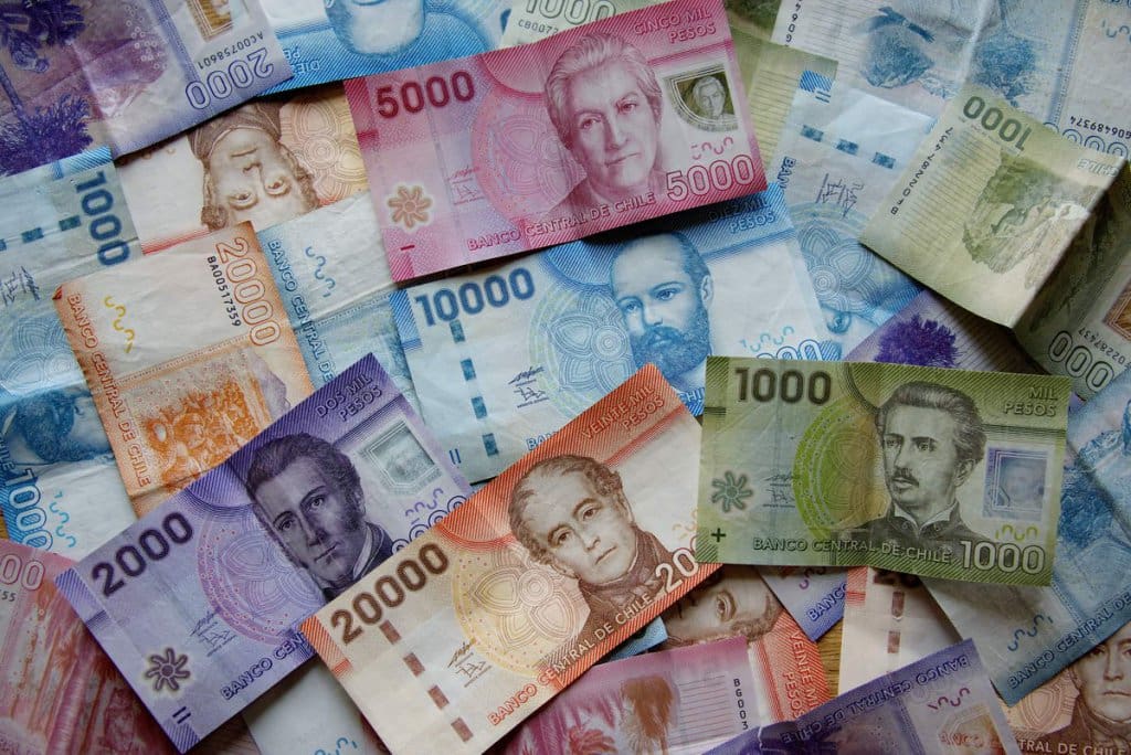 Pesos chilenos - Dinheiro vivo