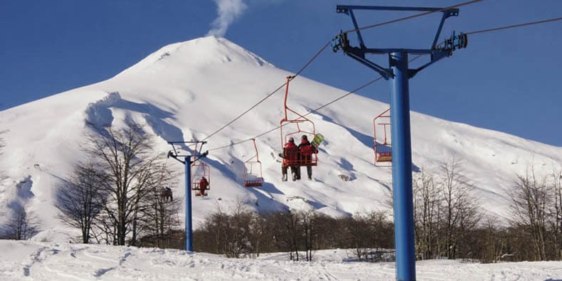 Esquiar em Ski Pucón no Chile