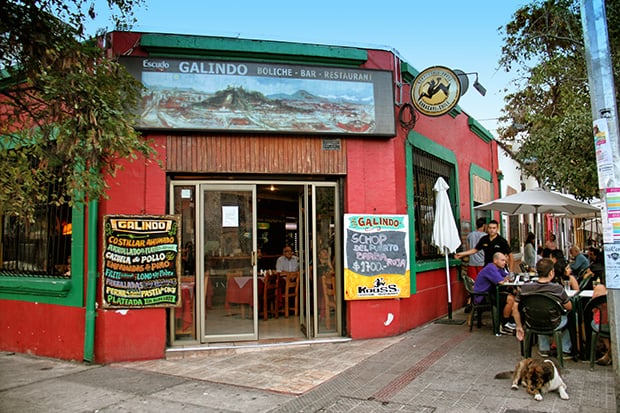 Bar Galindo em Santiago do Chile