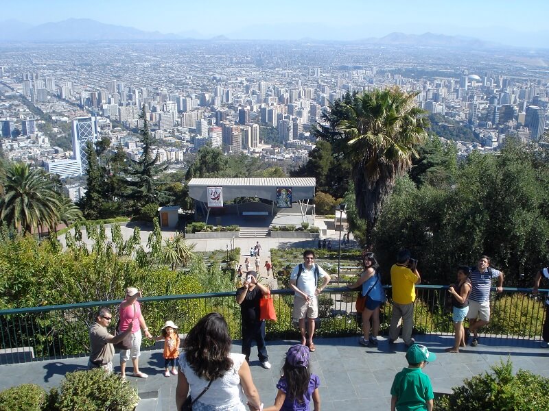 Cerro San Cristóbal em Santiago do Chile