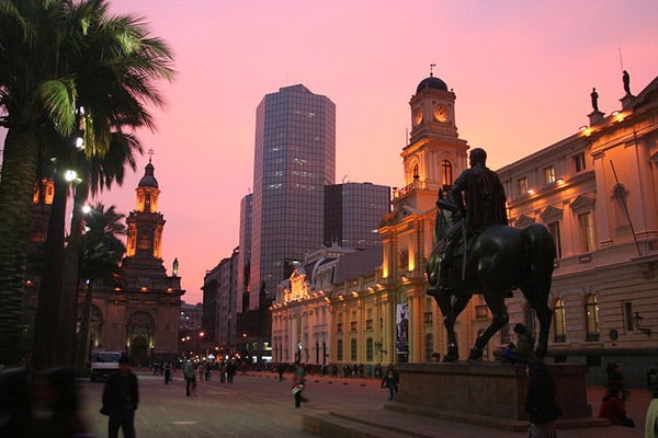 Plaza de Armas em Santiago do Chile