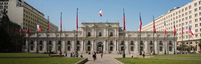 Palacio de La Moneda em Santiago do Chile