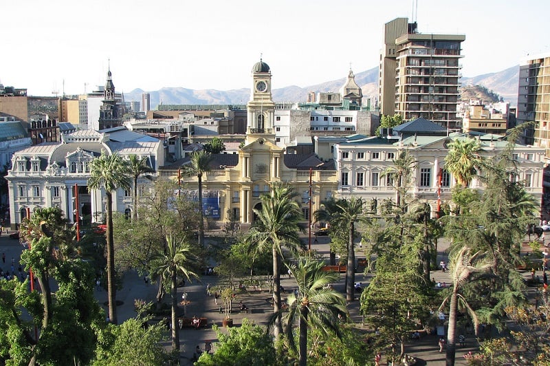Vista panorâmica de Santiago