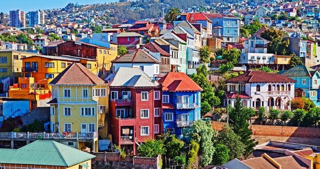 Pontos turísticos em Valparaíso