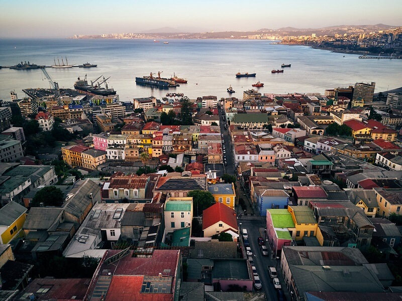 Vista do Cerro Concepción em Valparaíso