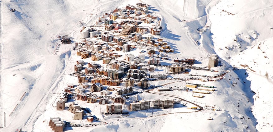 Estação de esqui La Parva no Chile