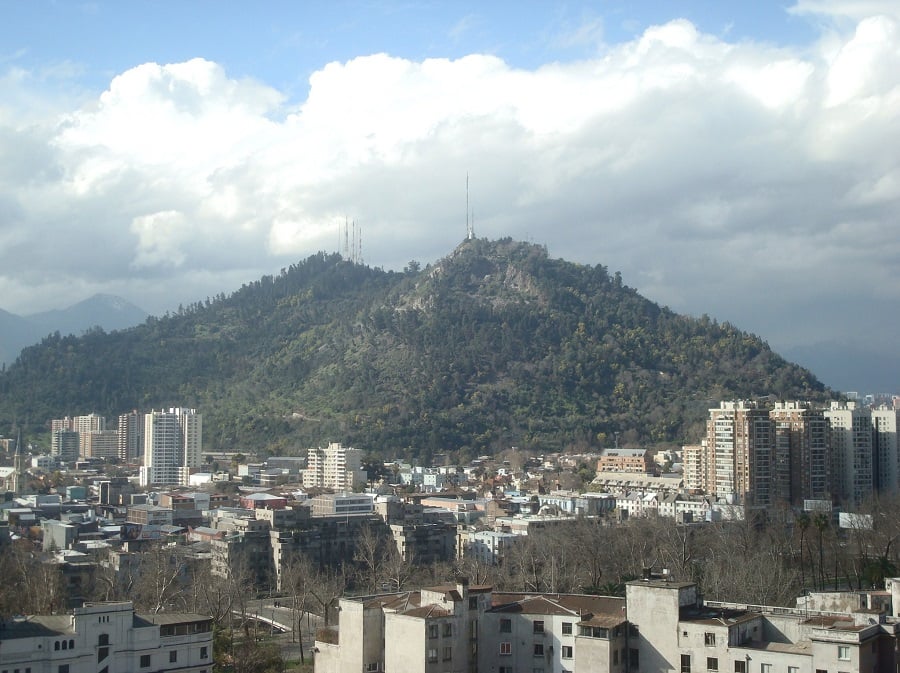 Cerro San Cristóbal e Parque Metropolitano em Santiago do Chile