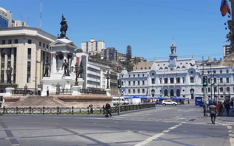 Plaza Sotomayor em Valparaíso