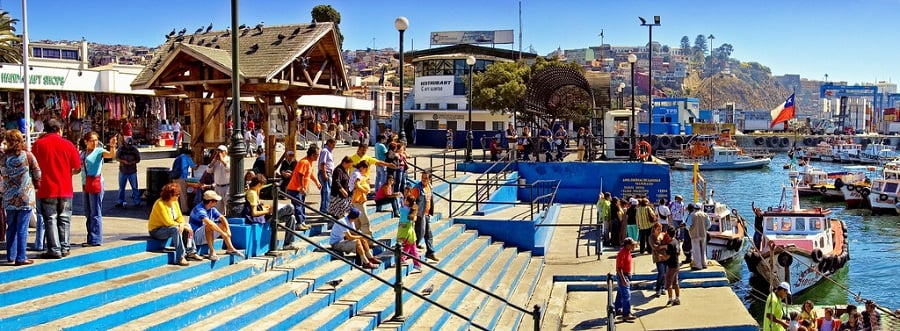Visitar o Muelle Prat com crianças em Valparaíso