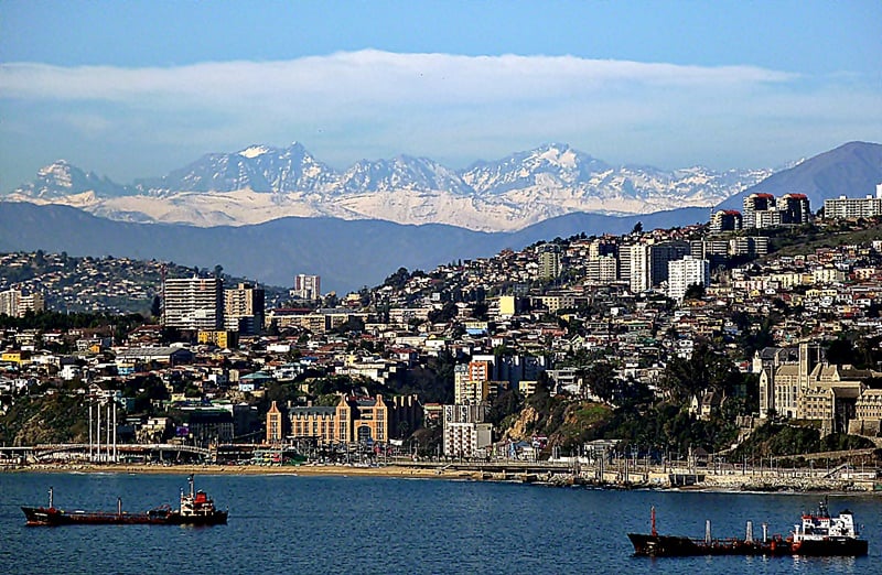 Como é o mapa turístico de Valparaíso