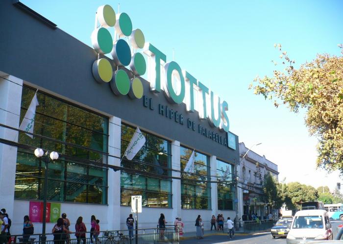 Supermercado Tottus em Santiago do Chile