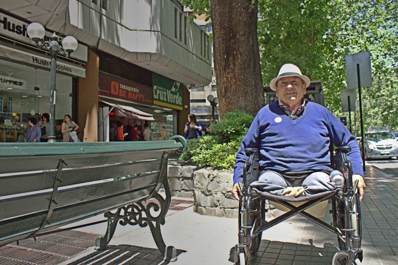 Deficientes físicos em Santiago do Chile