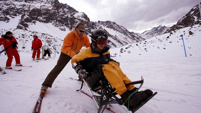 Valle Nevado para deficientes físicos em Santiago