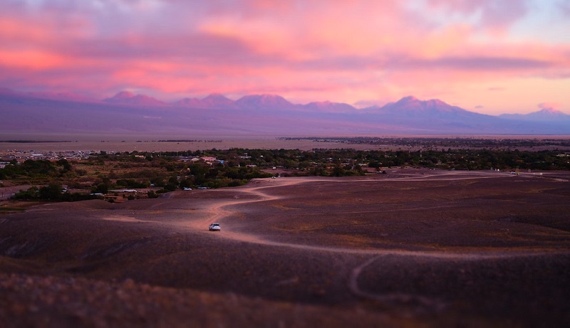 Pôr do sol em San Pedro de Atacama