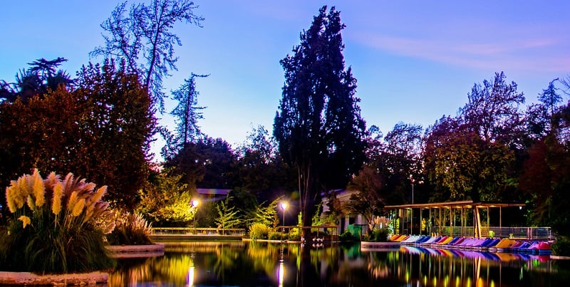 Parque Quinta Normal em Santiago no mês de novembro