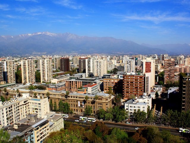 Santiago do Chile em abril