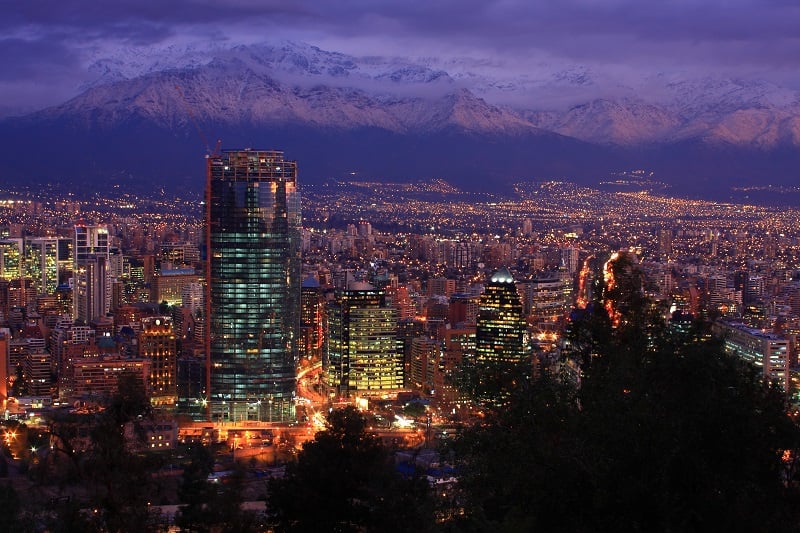 Santiago do Chile em julho