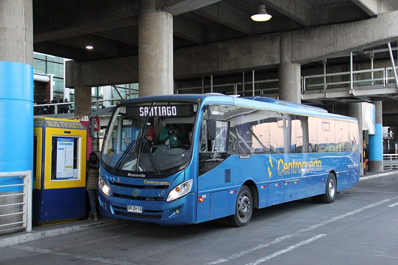 Ônibus em Santiago do Chile