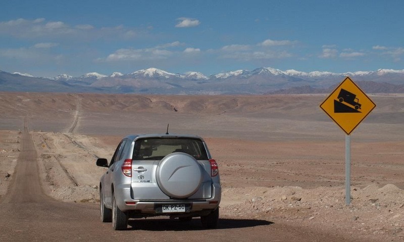 De Santiago até Calama/Atacama de carro