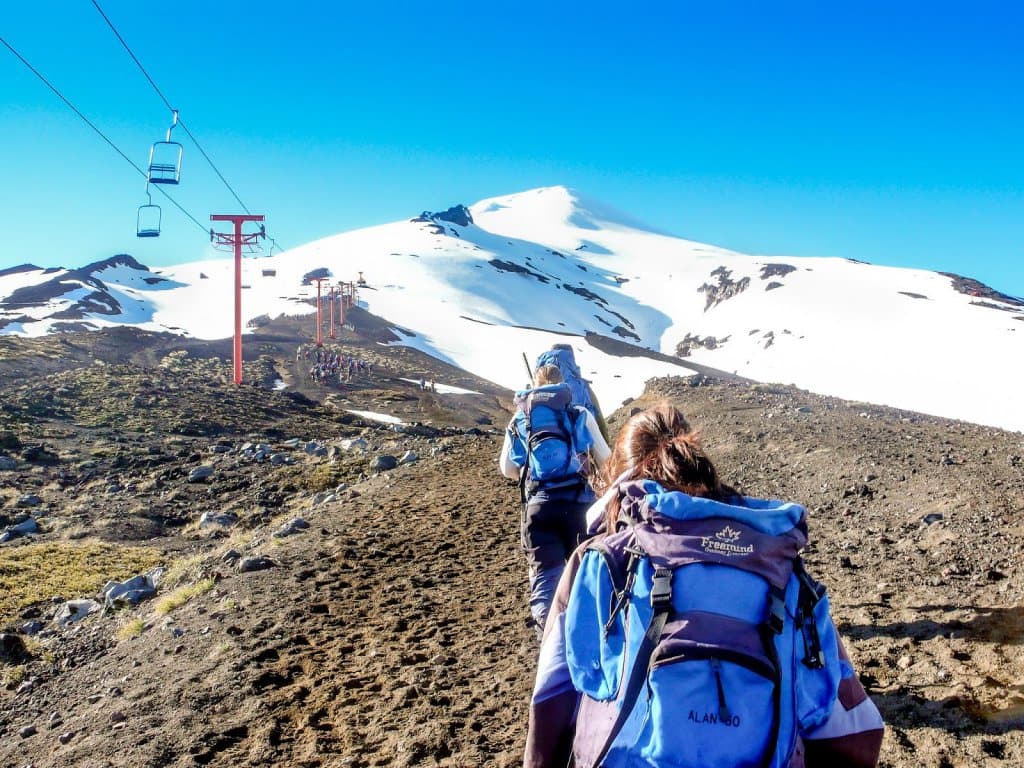 Trekking no Vulcão Villarrica em Pucón, Chile
