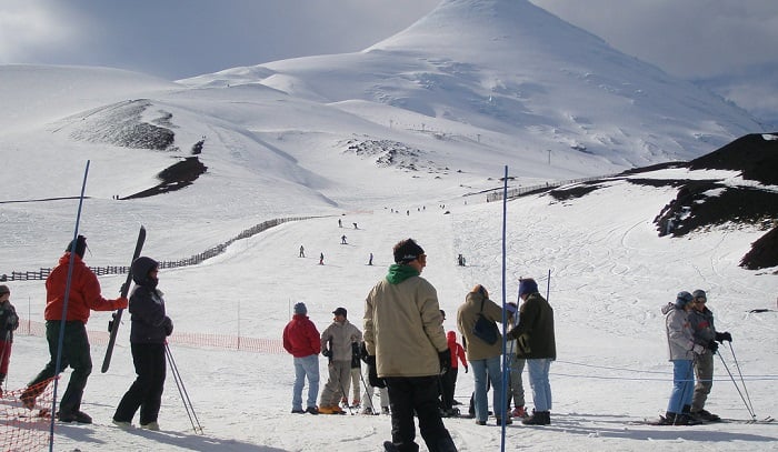 Centro de esqui no Vulcão Osorno em Puerto Varas