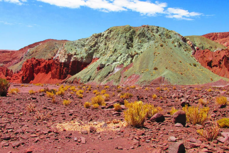 As cores do Vale do Arco-Íris em San Pedro do Atacama