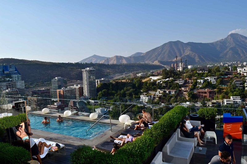 Hotel com vista de Santiago