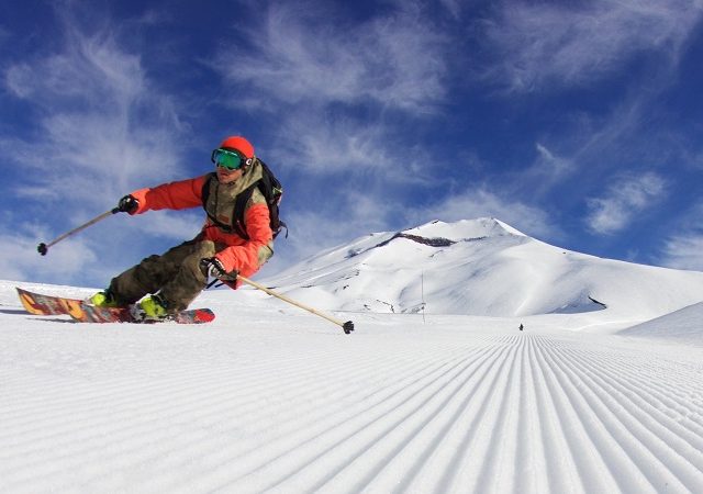 Estação de esqui Antillanca no Chile