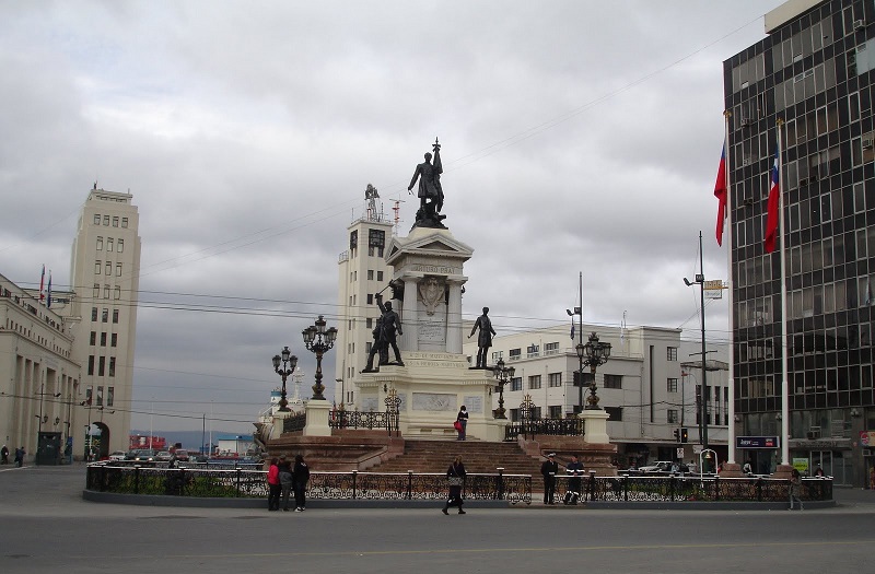 História da Plaza Sotomayor em Valparaíso